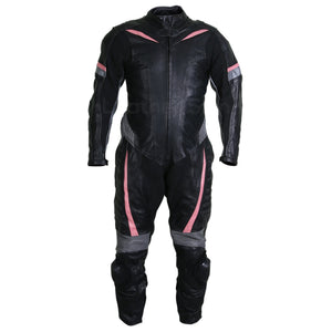 motorcycle leather suit mens in black color