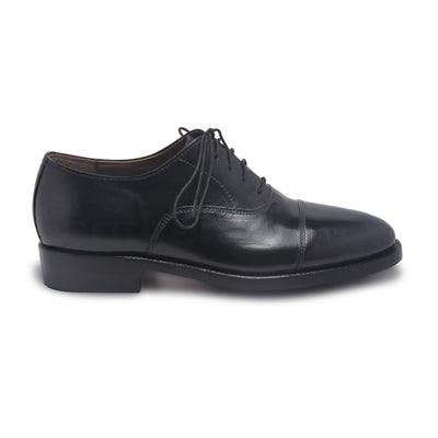 Men Black Oxford Formal Genuine Leather Shoes