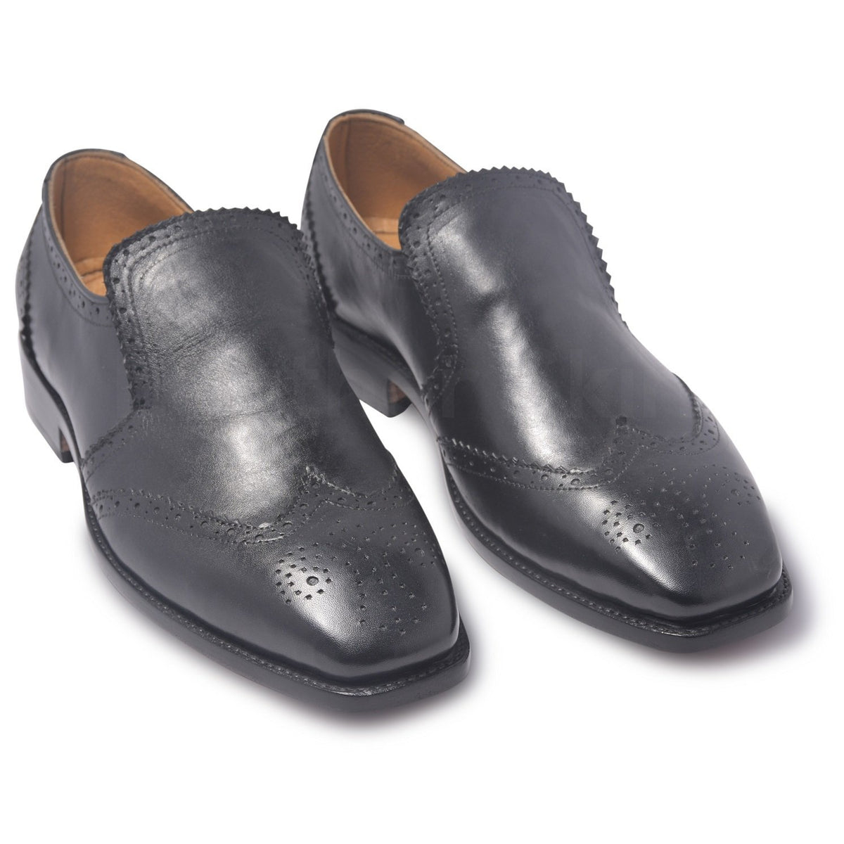 mens brogue shoes in black