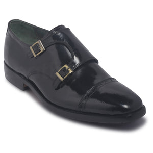 black leather shoes for men