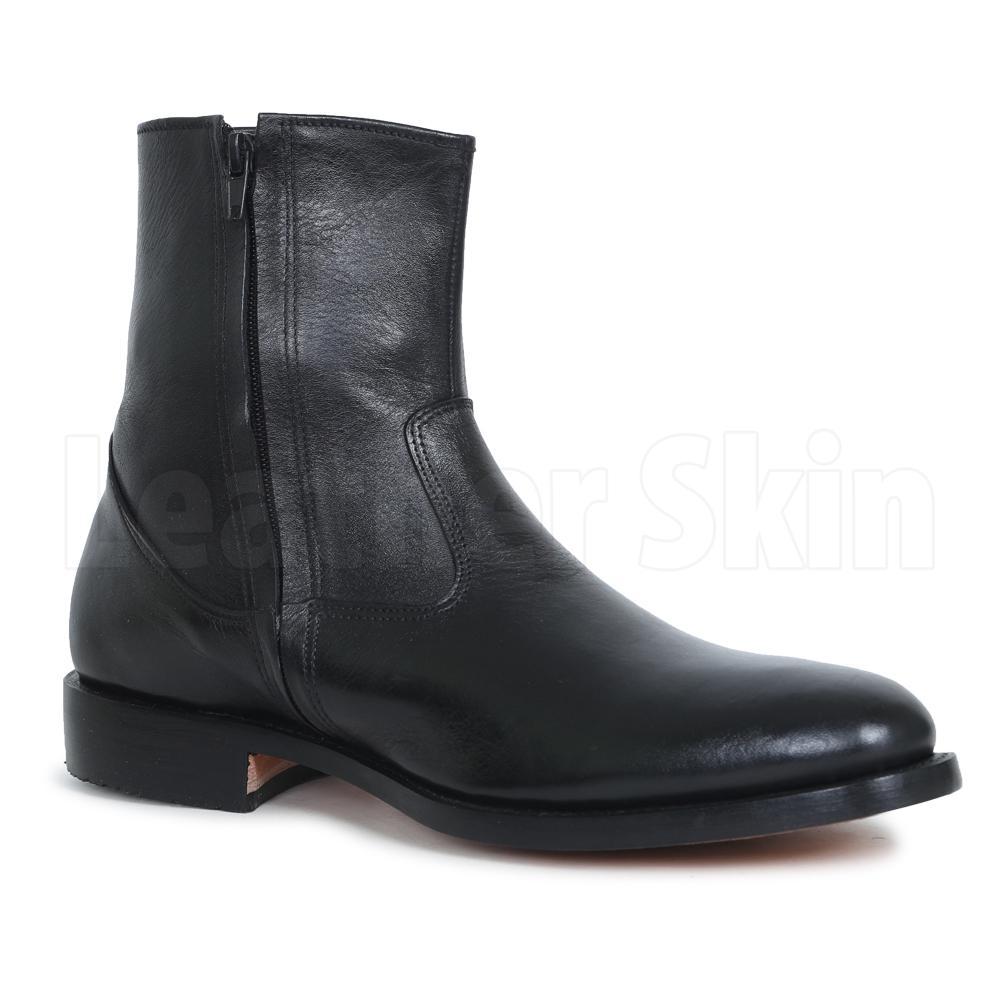 Men's Zipper Boots - Leather Skin Shop Men's Zipper Boots - Leather Skin Shop