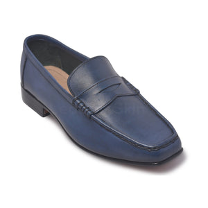 genuine leather shoes loafer mens