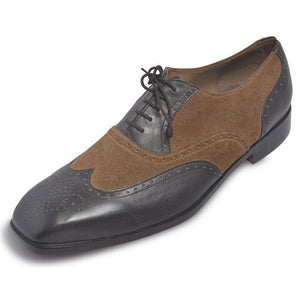 genuine leather and suede leather shoes