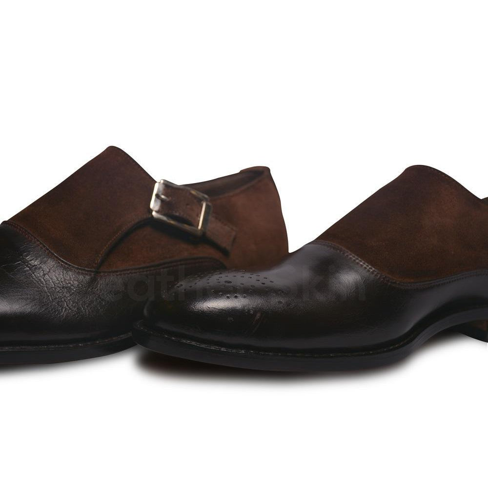 Men Monk Leather Shoes