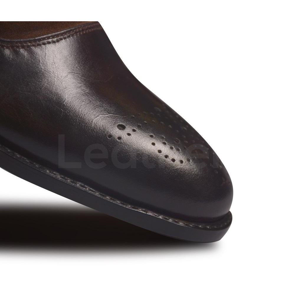 Brogue Toe Leather Shoes
