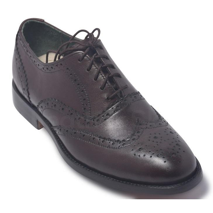 brogue leather shoes