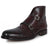 Men Brown Double Monk Strap Genuine Leather Boots