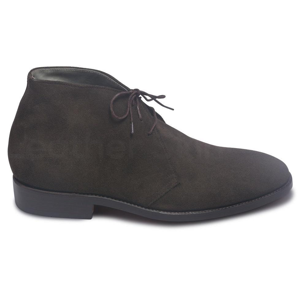 brown suede leather boots