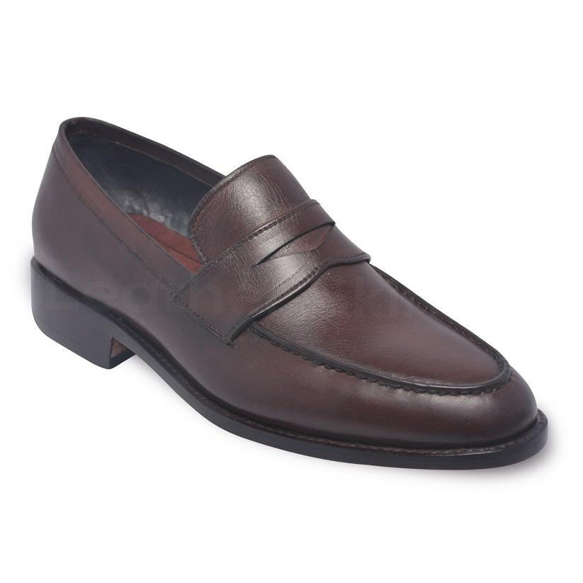 Pure Leather Plain Loafer Shoes