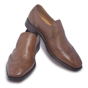 mens brown brogue shoes