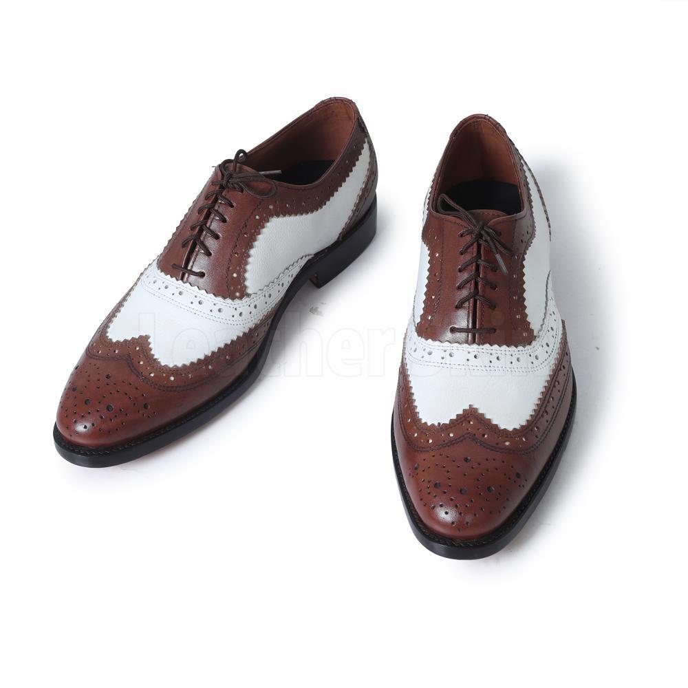 Buy Jatin Malik Brown Double Tone Leather Shoes Online  Aza Fashions