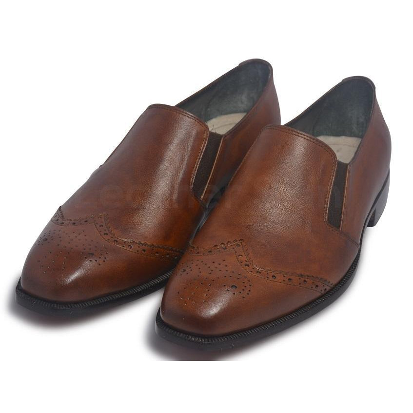 Men Brown Genuine Leather Shoes