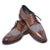 brown mens leather shoes with Herringbone