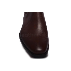 Front Toe for Brown Leather Boots
