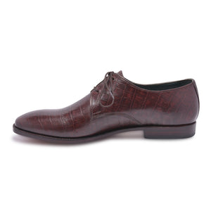 genuine cow leather shoes with crocodile style