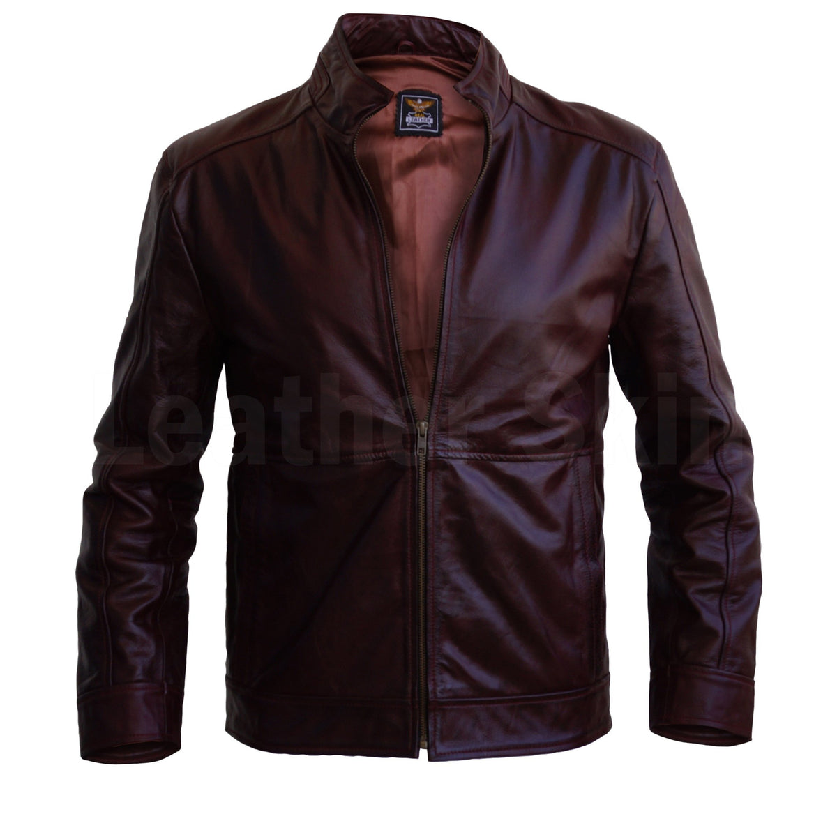 Homme Authentique Noir Daim Peau Mouton Véritable Slim Fit Bomber Veste Homme Authentique Noir Daim Peau Mouton Véritable Slim Fit Bomber Veste