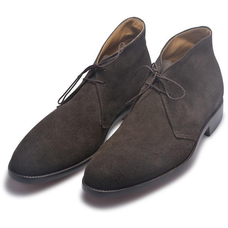 Men Gray Grey Lace Up Suede Chukka Leather Boots - US 6 Men Gray Grey Lace Up Suede Chukka Leather Boots - US 6