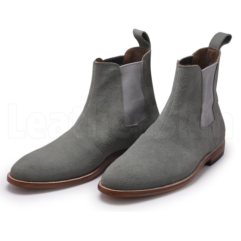 Gael Suede and Smooth Leather Boots for Men