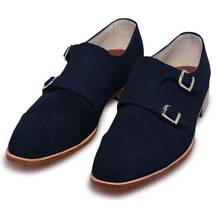 mens navy blue suede dress shoes Wholecut Blue Suede Shoes for Men's Blue Dress Shoes