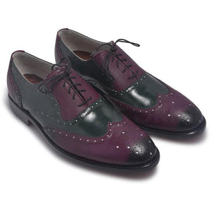 Purple Leather Shoes for Men