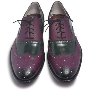 Oxford Purple Leather Shoes