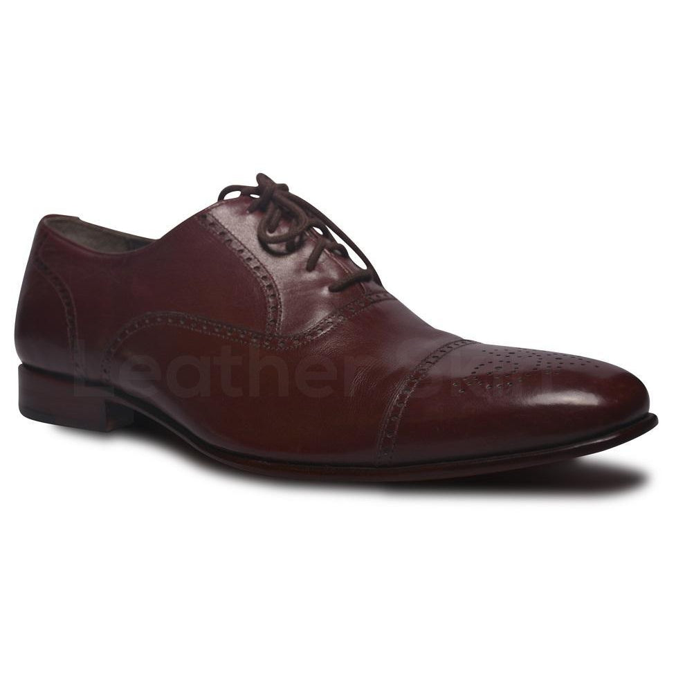 Men Red Brogue Handmade Genuine Leather Shoes Men Red Brogue Handmade Genuine Leather Shoes