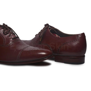Men Red Leather Shoes