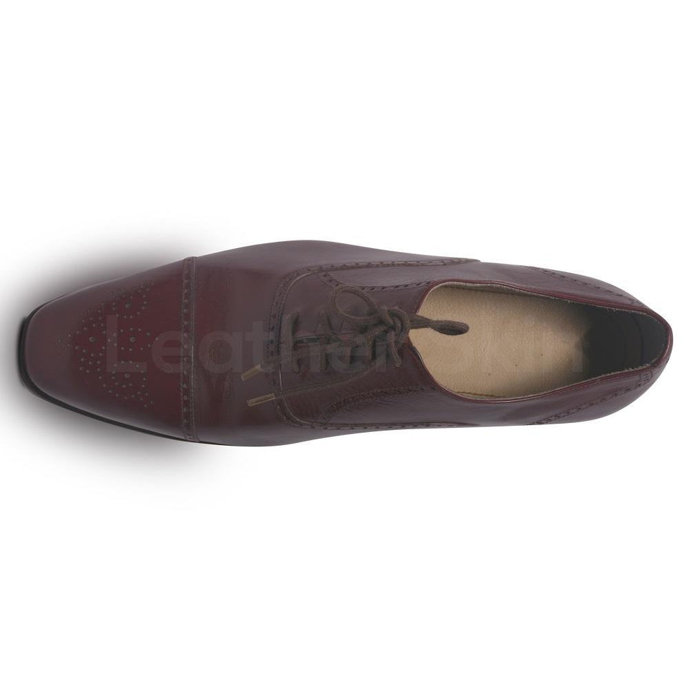 Brogue Red Leather Shoes