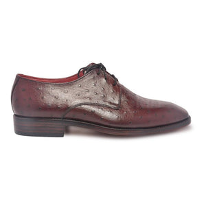 Red Maroon Ostrich Leather Shoes
