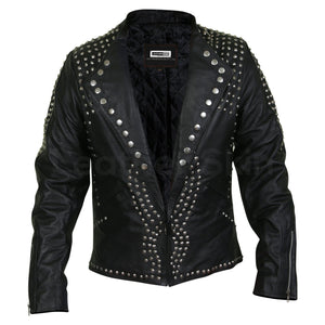 mens jacket with cone spikes