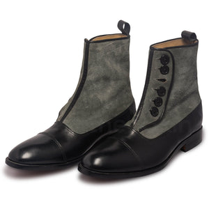 mens boots with side buttons