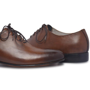 Brown Leather Shoes with Laces