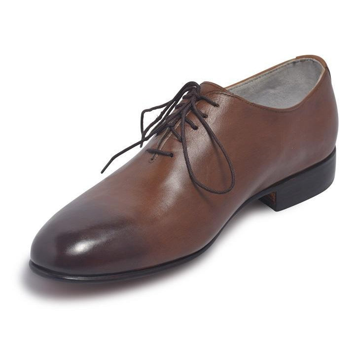 Men Two Tone Brown Formal Leather Shoes with Laces - US 12.5 Men Two Tone Brown Formal Leather Shoes with Laces - US 12.5