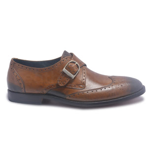 strap shoes for mens in brown color