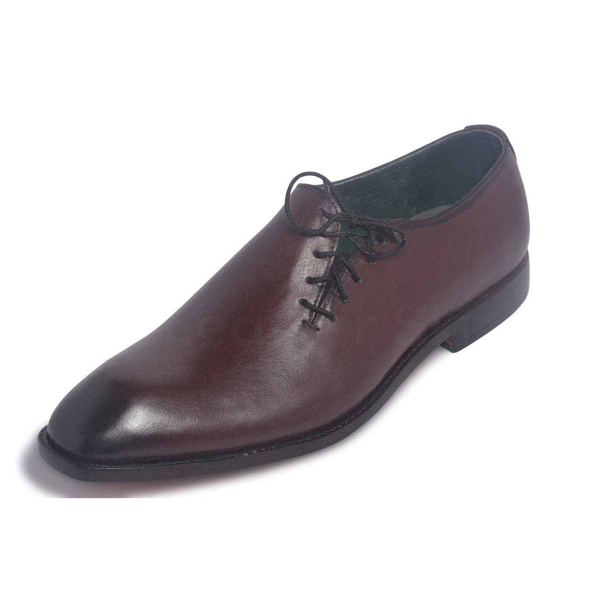 Men Two Tone Leather Shoes with Unique Lacing Closure