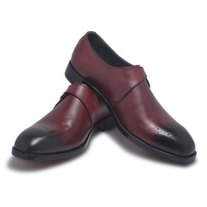 mens genuine leather shoes with strap