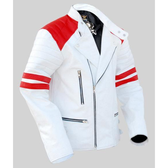 Buy LINDSEY STREET White Leather Jacket for Men White Rider Biker Belted  Lambskin Motorcycle Jacket Soft Leather Casual Jacket for Mens Biker Online  in India - Etsy