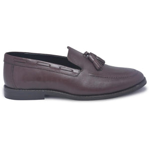 wine red loafer shoes