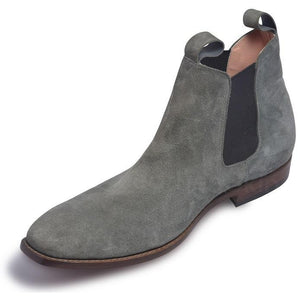 men gray Chelsea shoes