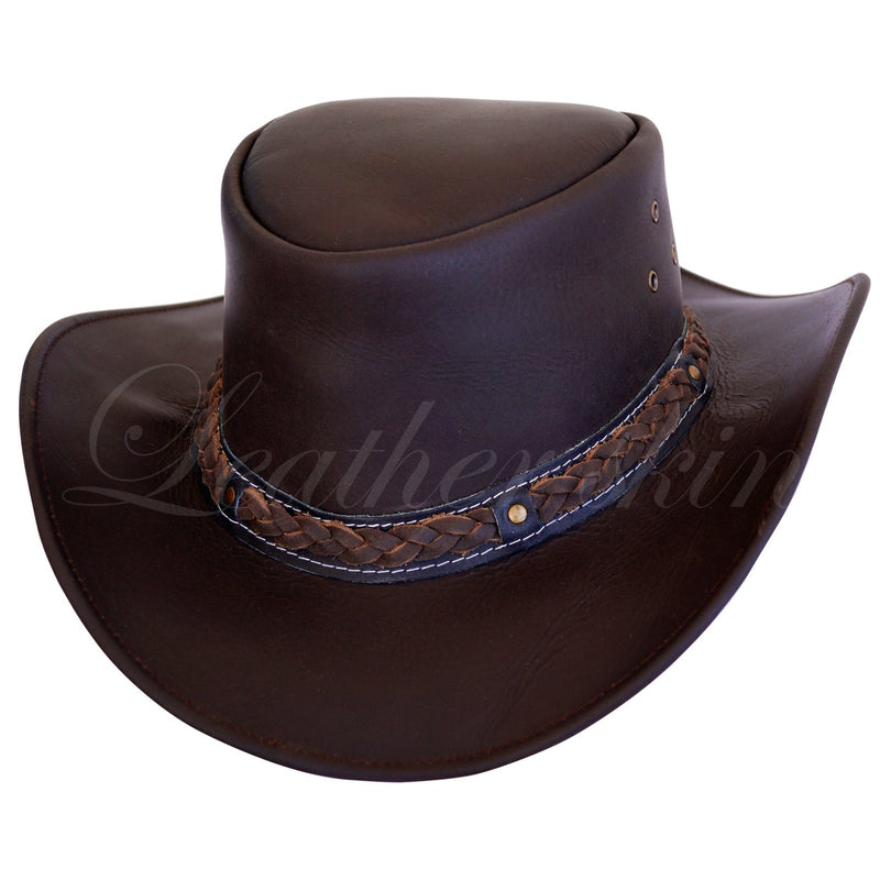 Leather cowboy hats near me clearance