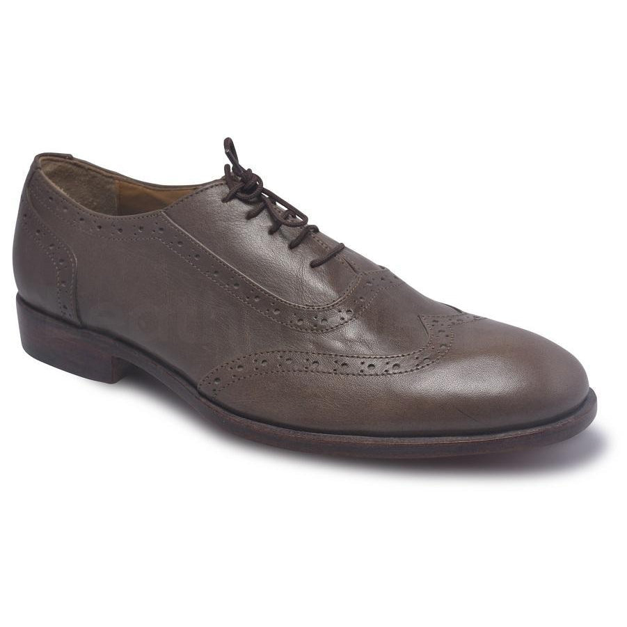 Brown Leather Shoes with Laces