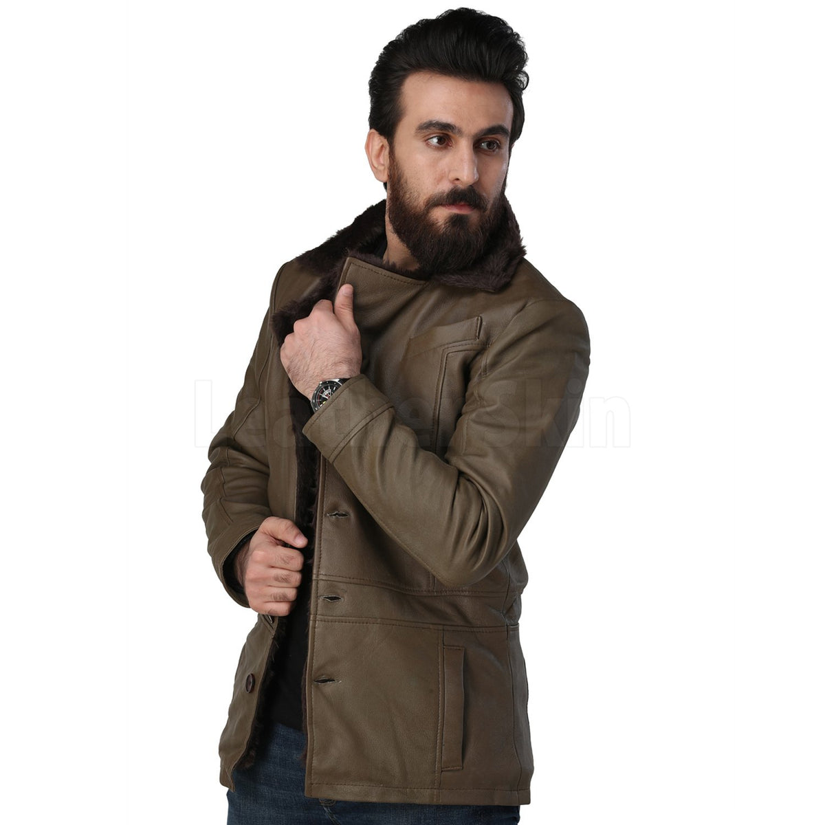 Buy Toteme Army leather jacket for sale
