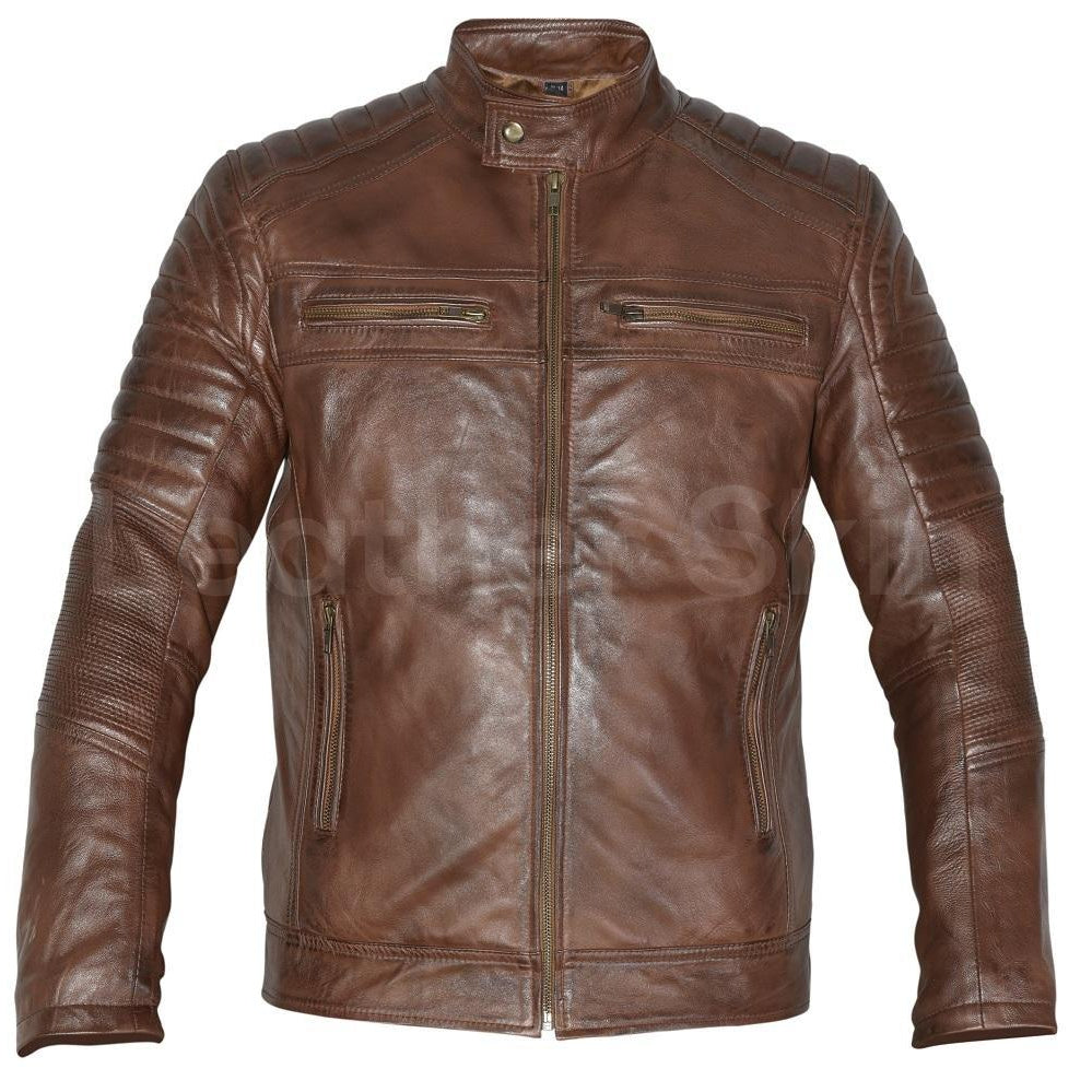 cafe racer leather jacket