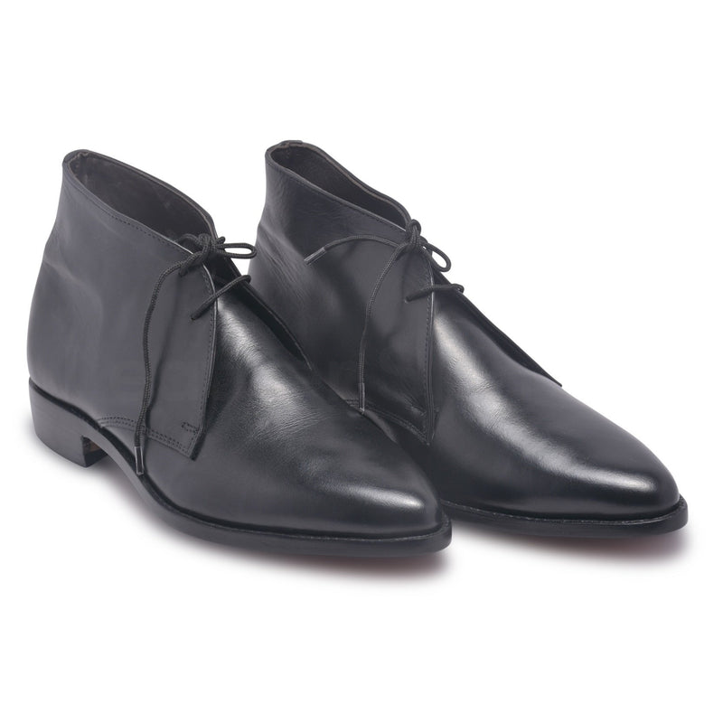 Home / Products / Mens Black Chukka Leather Boots with laces