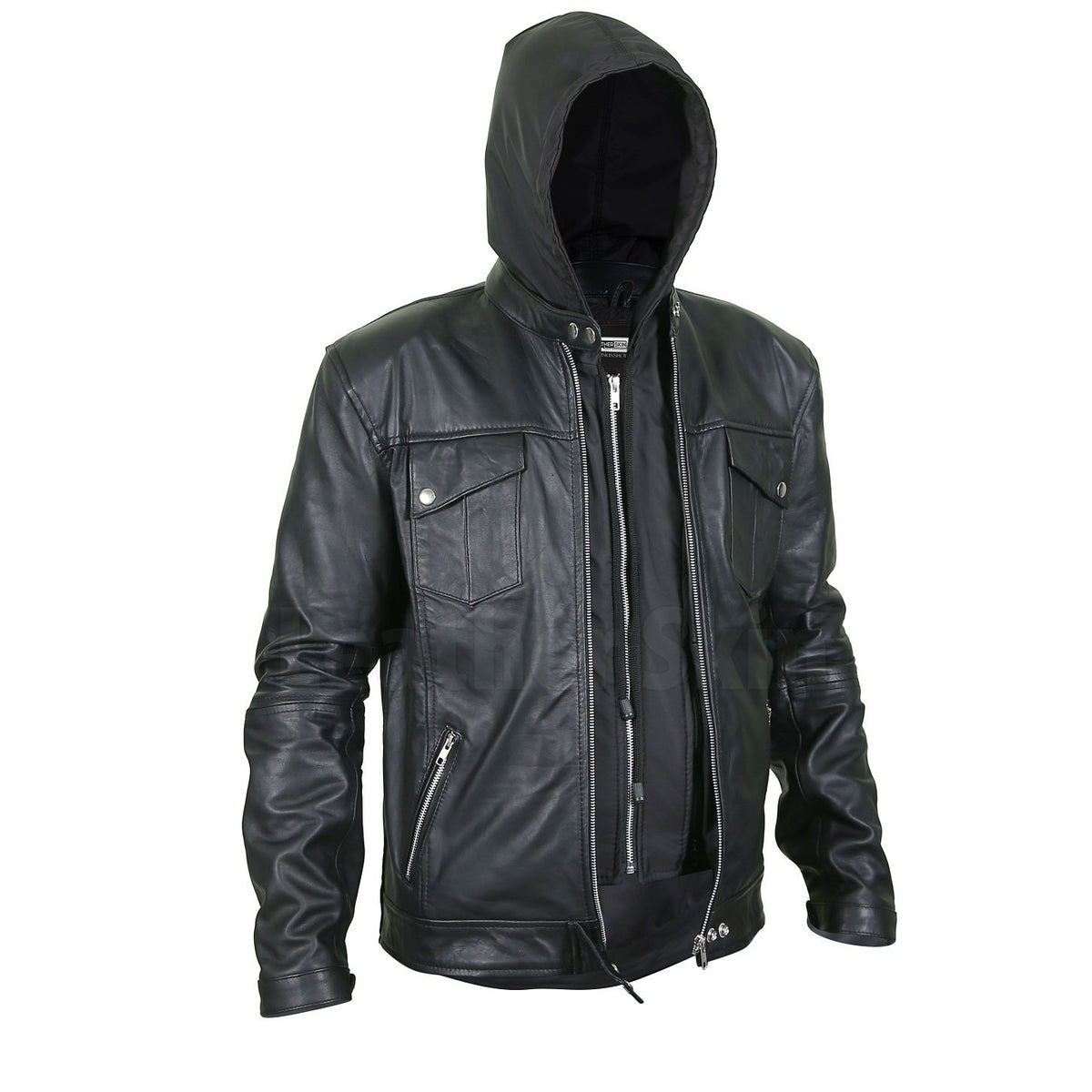 Black Leather Men's Jacket