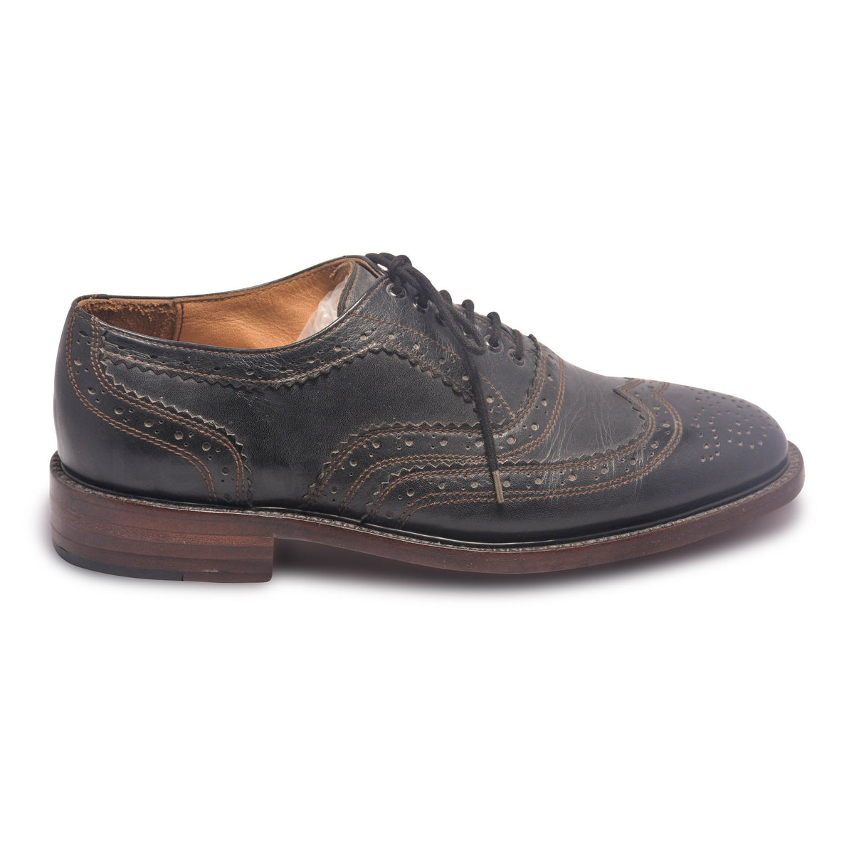 black leather shoes mens wingtip