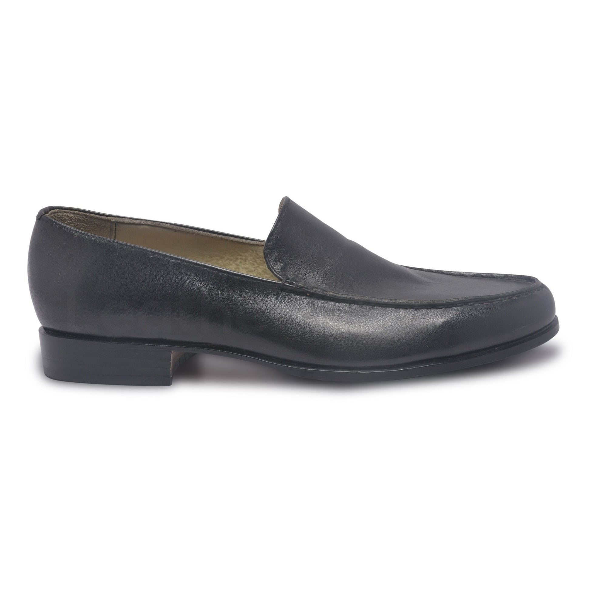 Mens Black Slip On Loafer Leather Shoes