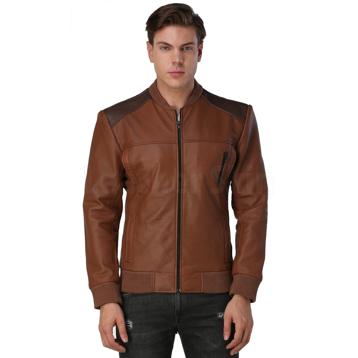 Brown Men Leather Jackets - Buy Brown Men Leather Jackets online in India