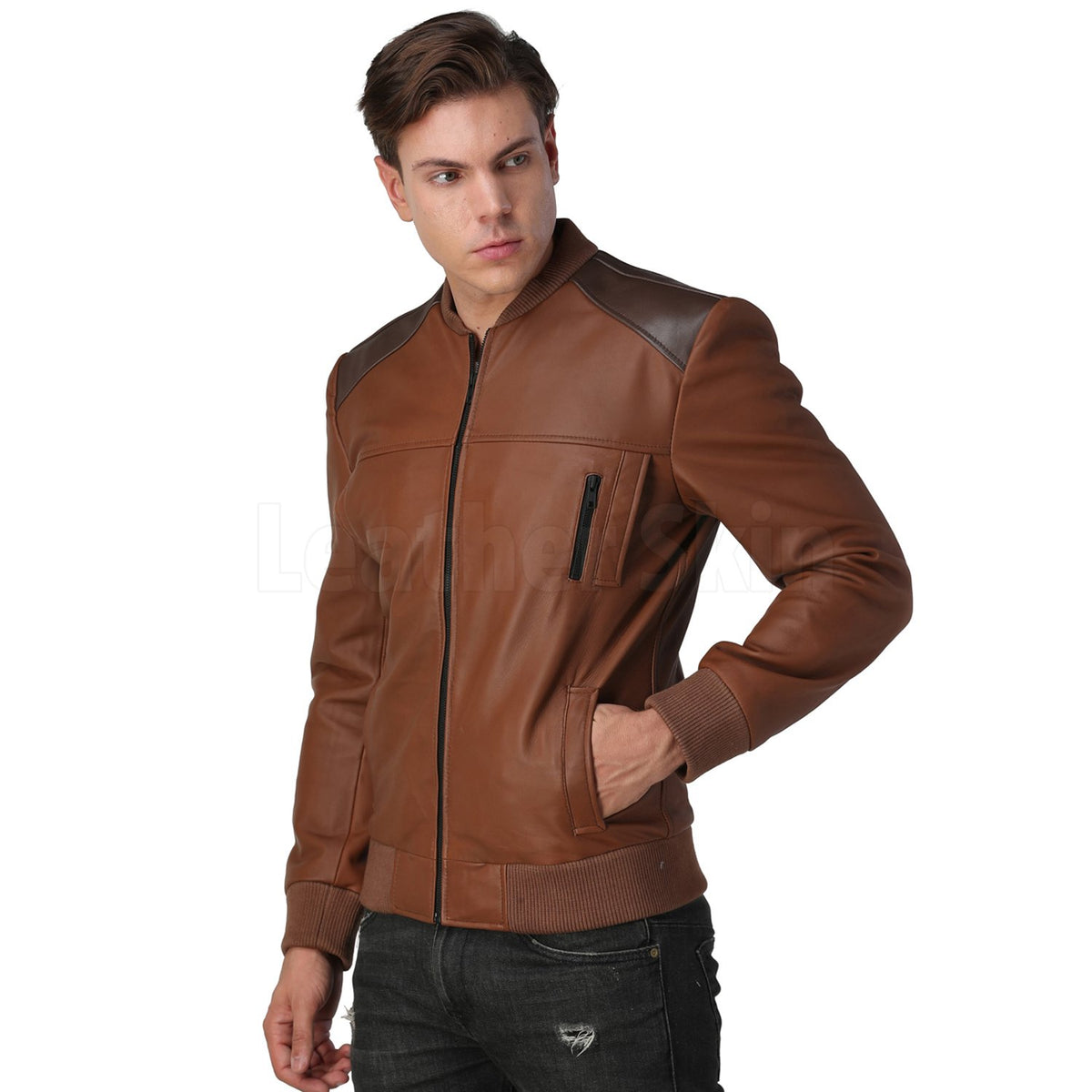 Men’s Brown Leather Jacket