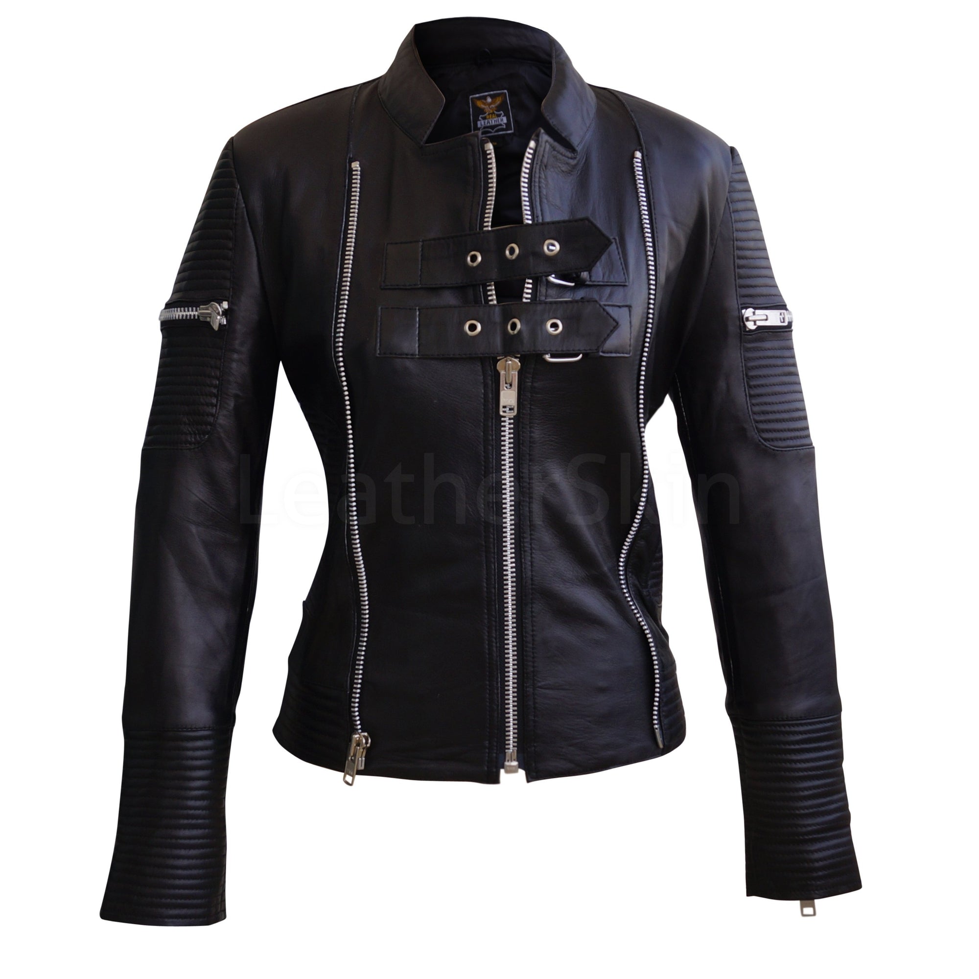 P COAT BLCK SHEEP  QUILTED BODY main image 1